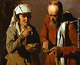 Georges de La Tour The Porridge Eaters painting